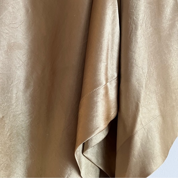 Vintage AW 2004 Issey Miyake Gold satin handkerchief skirt - Picture 4 of 7